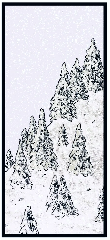 Oiseaux dans la neige