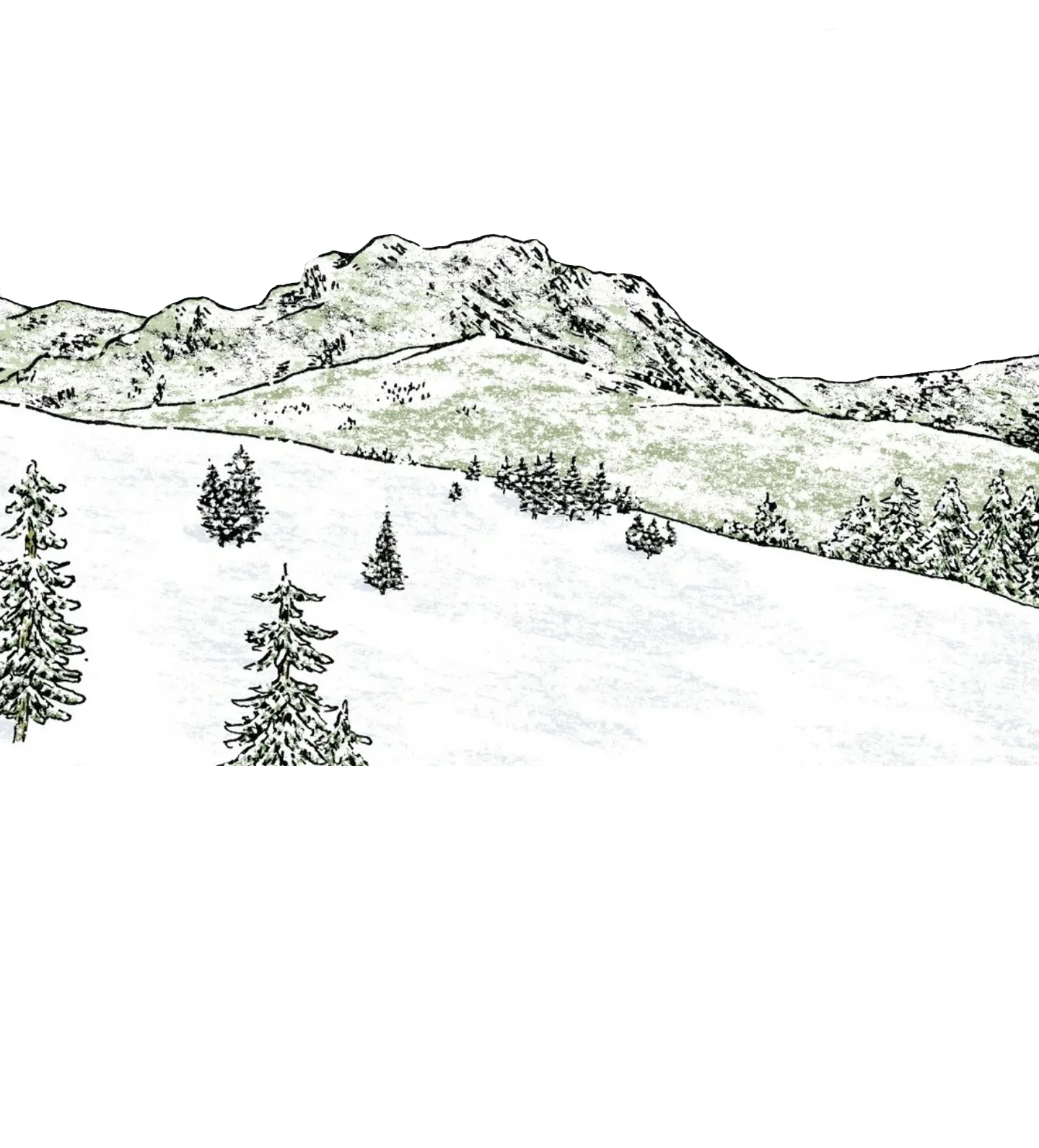 Montagnes enneigées